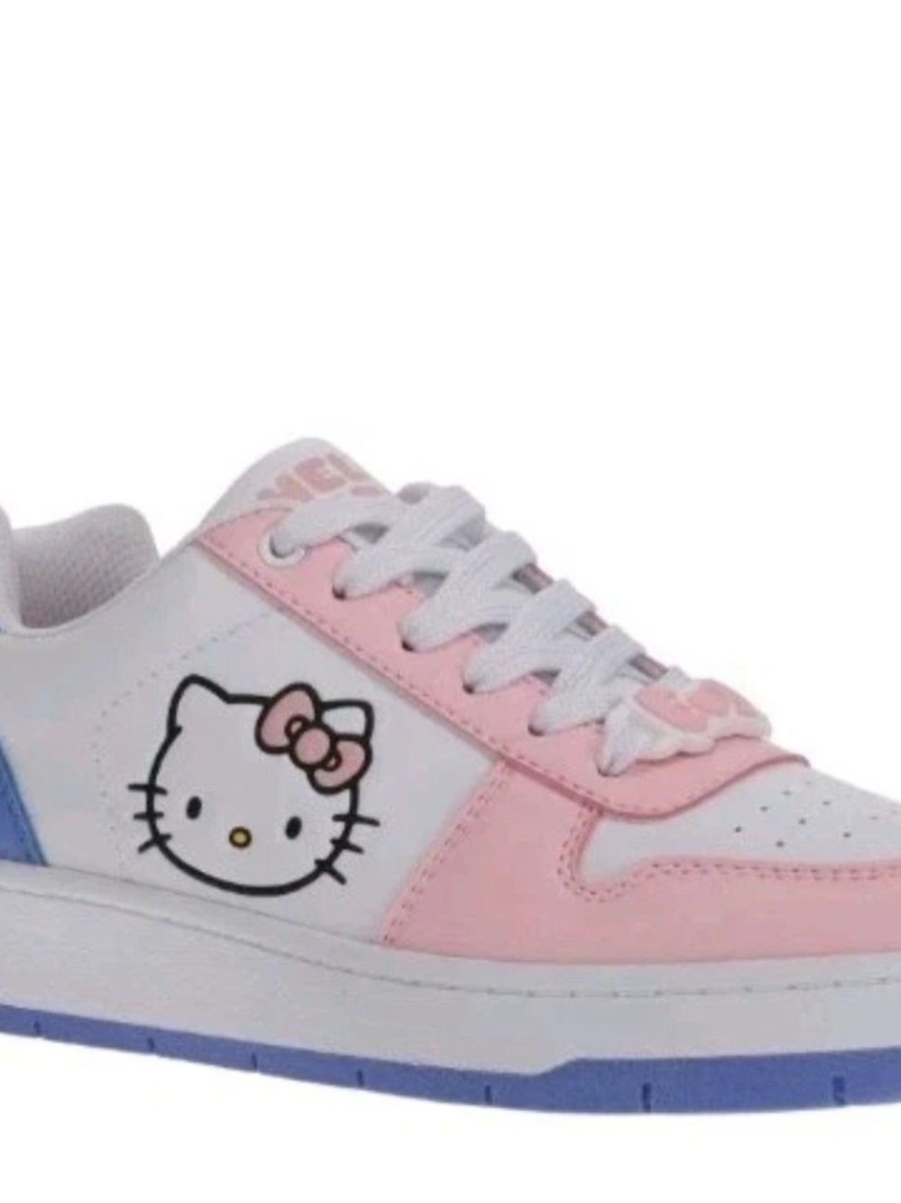 Sanrio Hello Kitty White Pink and Blue Kids Sneakers